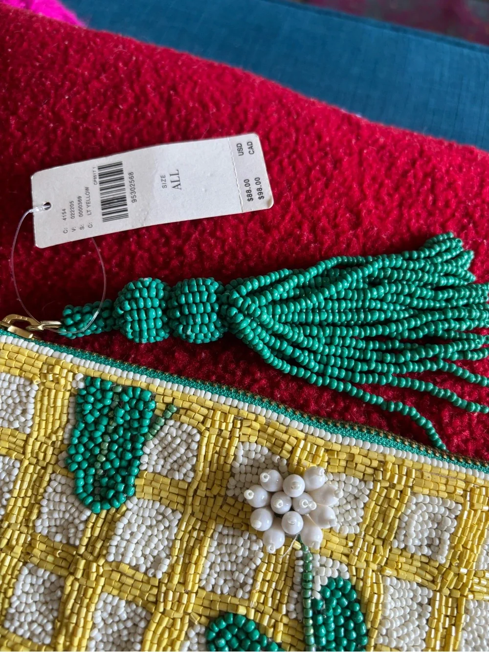Beaded Floral Large Clutch - Anthropologie